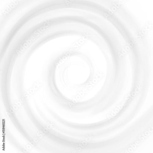 Vector Swirl Cream Texture Backgrounds Isolated on White