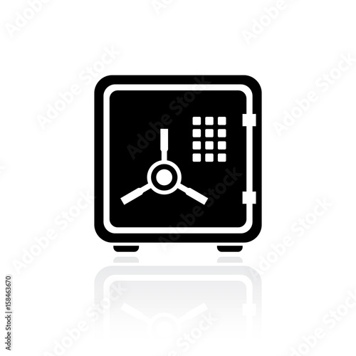 Digital safe vector icon