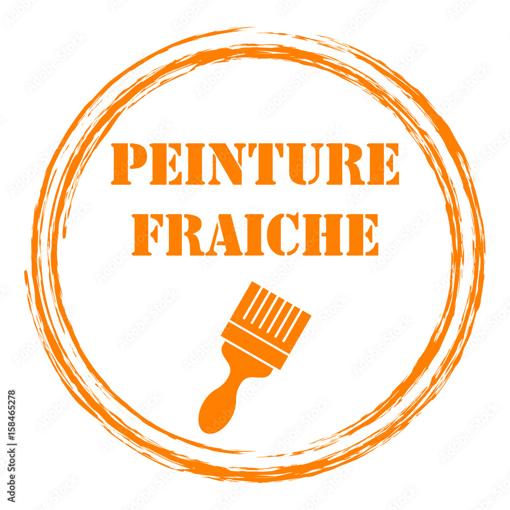 Logo peinture fraîche. Stock Vector | Adobe Stock