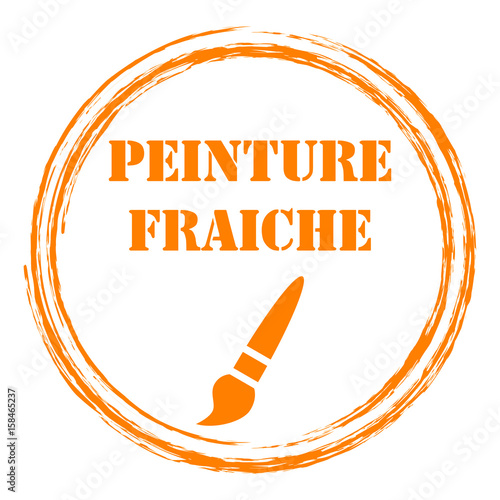 Logo peinture fraîche.