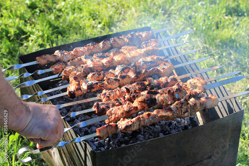 meat in barbecue