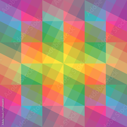 Polygonal colorful texture. Vector abstract background. © khaladok