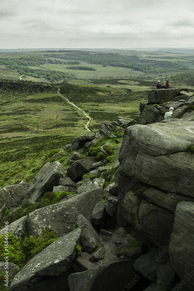 GŁAZY I SZLAK, PEAK DISTRICT NATIONAL PARK, WIELKA BRYTANIA