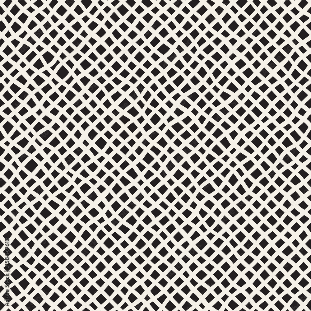 Seamless pattern with hand drawn waves. Abstract background with wavy brush strokes. Black and white freehand lines texture. Seamless pattern with hand drawn waves. Abstract background with wavy brush strokes. Black and white freehand lines texture.