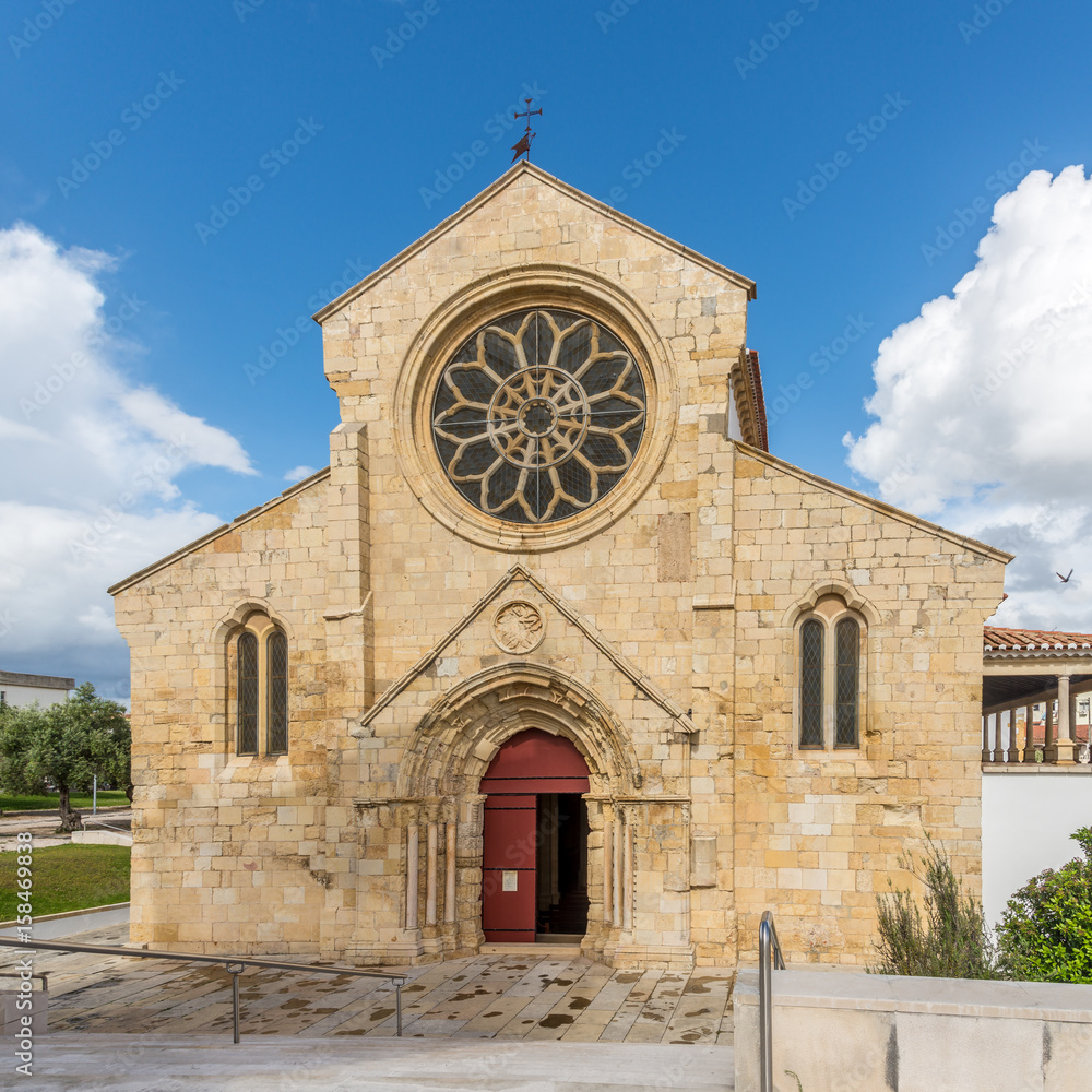 Facade church of Santa Maria do Olival in Tomar ,Portugal