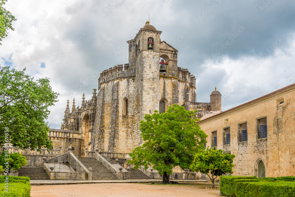 View at the castle Convent of Christ in Tomar ,Portugal