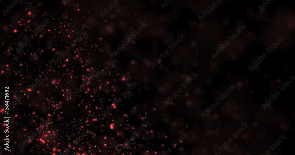 Naklejka premium Abstract Gold Glitter Explosion on Black Background