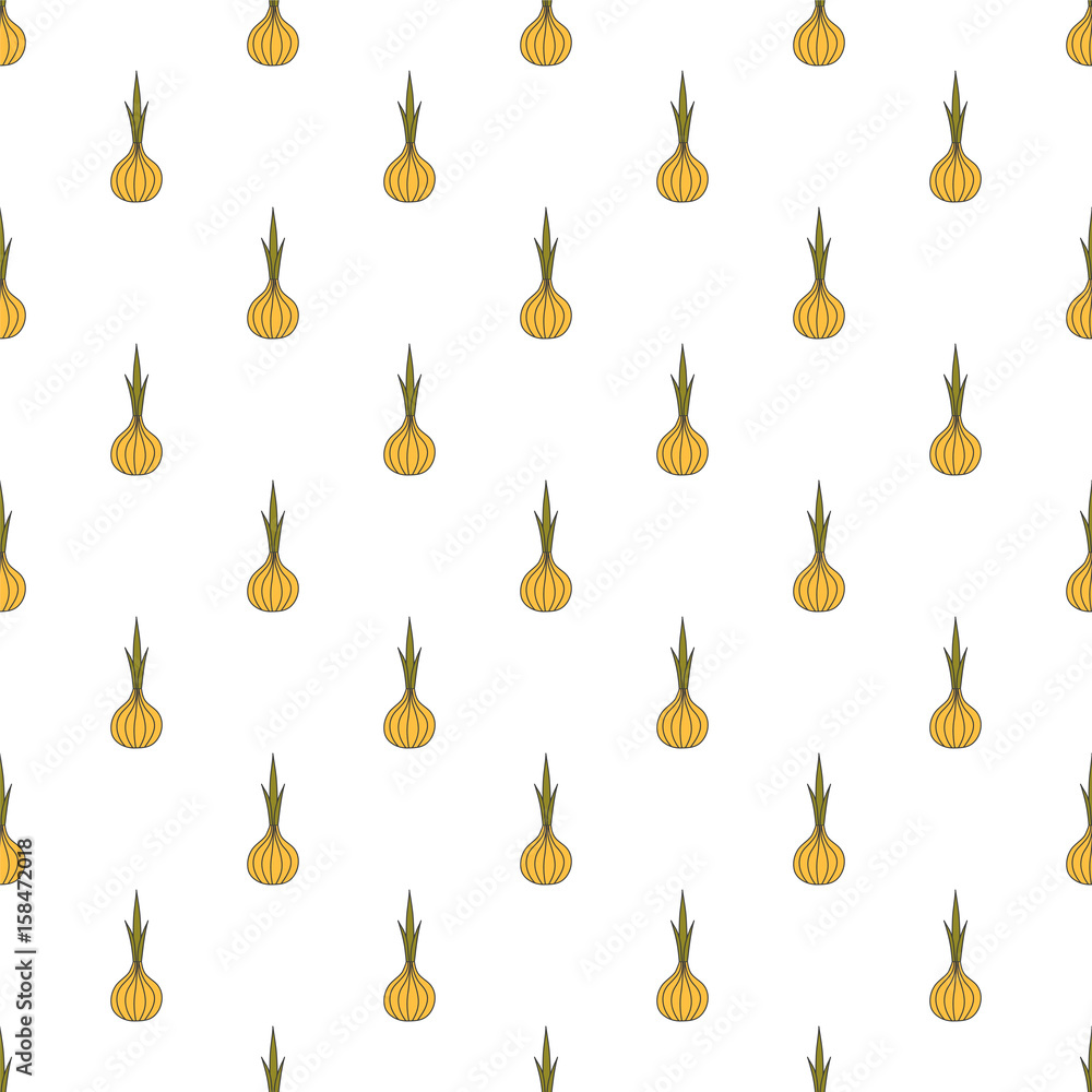Onion hand drawn on white background. Hand drawn seamless ornate Onion hand drawn on white background. Hand drawn seamless ornate