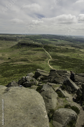 Obraz na płótnie KAMIENNY SZLAK, PEAK DISTRICT, UNITED KINGDOM, EUROPE w salonie