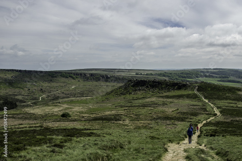 Obraz na płótnie KRAJOBRAZ GÓRSKI, PEAK DISTRICT, WIELKA BRYTANIA w salonie