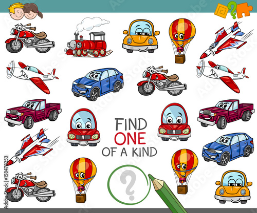 find one of a kind activity