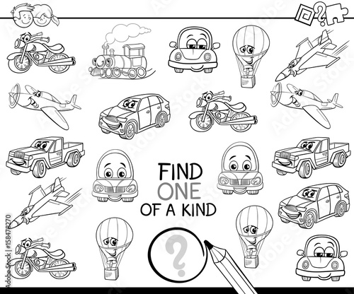 find one of a kind coloring book