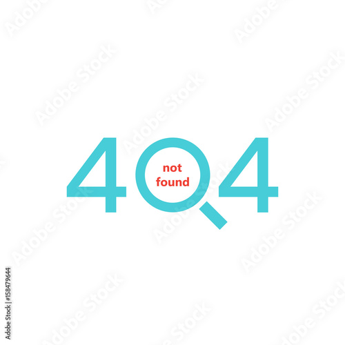 404 error page. Page not found.