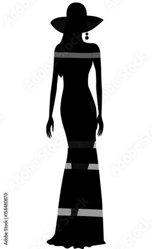 Elegant woman with a hat 