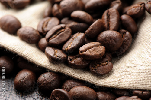 closeup coffee beans