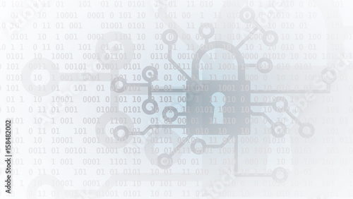Cyber security and information or network protection. Future technology web services for business and internet project