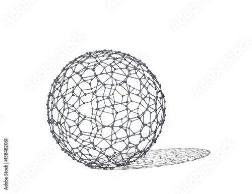 Abstract Sphere wireframe. ...