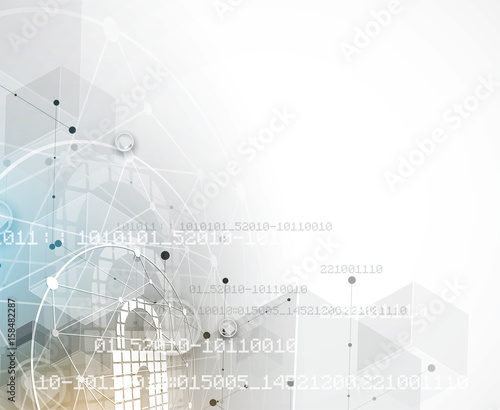 Cyber security and information or network protection. Future technology web services for business and internet project
