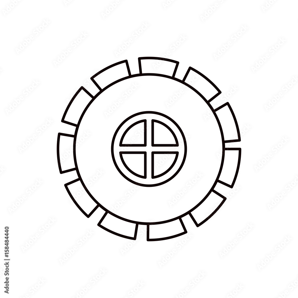 sketch silhouette gear wheel pinion icon vector illustration sketch silhouette gear wheel pinion icon vector illustration
