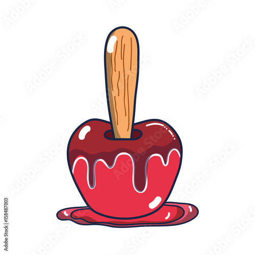 delicious candy apple fruit snack