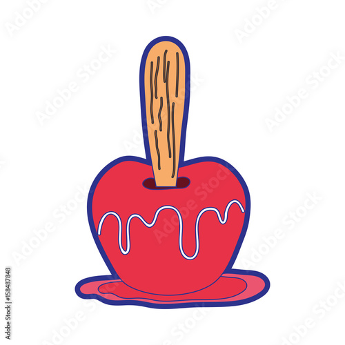 delicious candy apple fruit snack