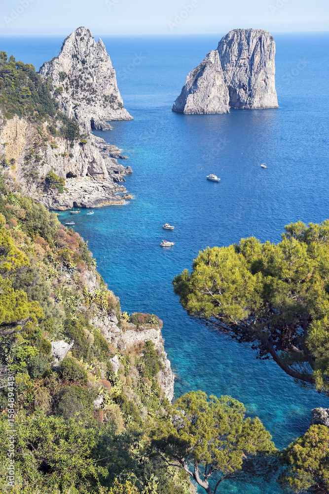 Fototapeta premium Capri island, Campania region, Italy