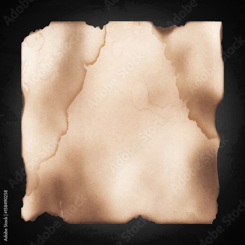 Old paper on chalkboard blackboard background