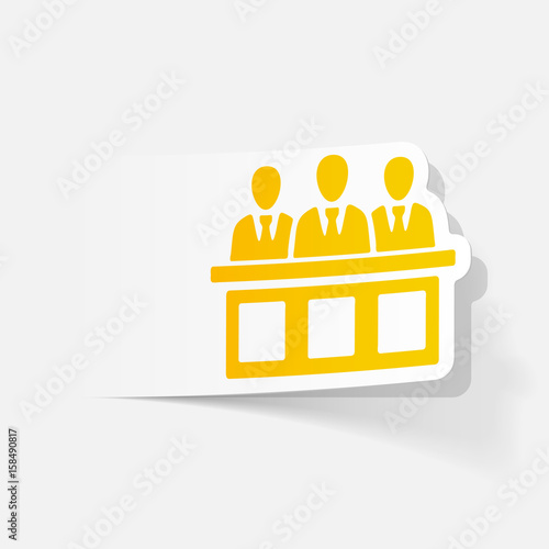 realistic design element. jurors