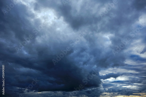 Gray clouds before the storm