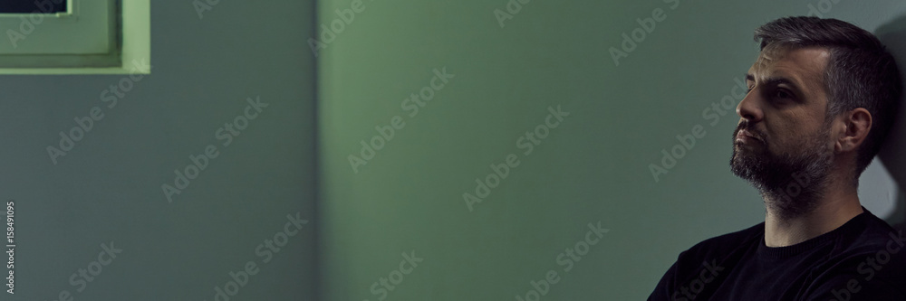 Obraz premium Man suffering after break up