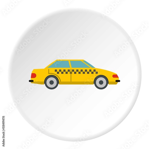Taxi icon, flat style