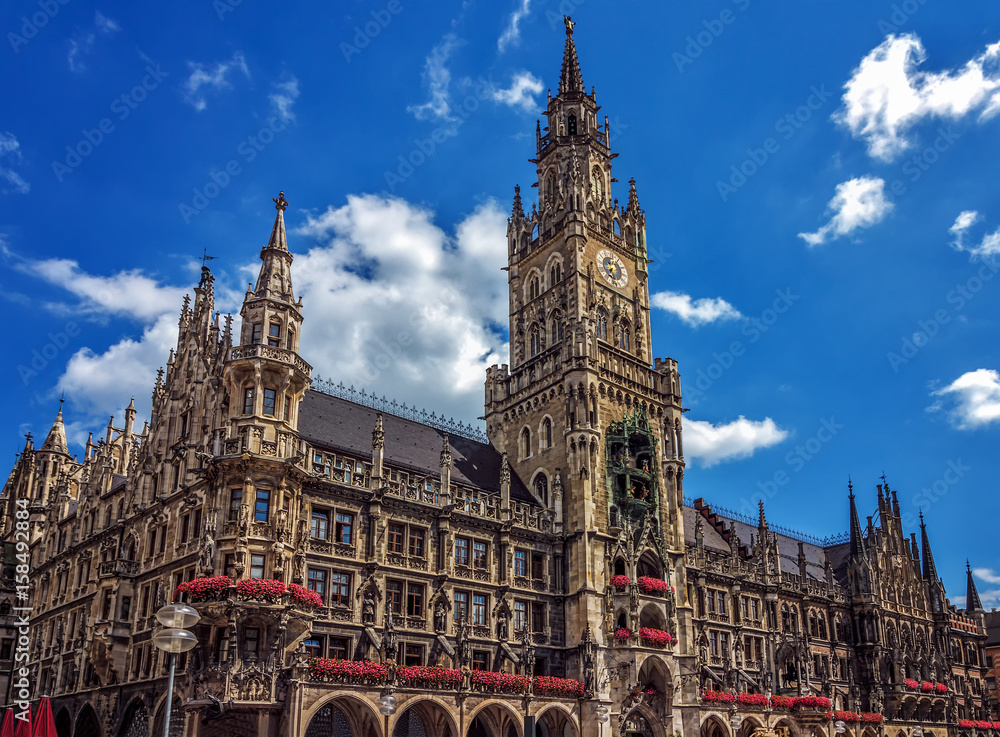 Fototapeta premium New Town Hall (Rathaus) - Munich - Germany