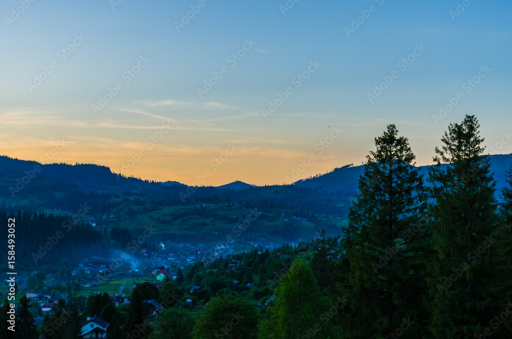 Background of Carpathian mountains landscape in Ukraine
Background of Carpathian mountains landscape in Ukraine