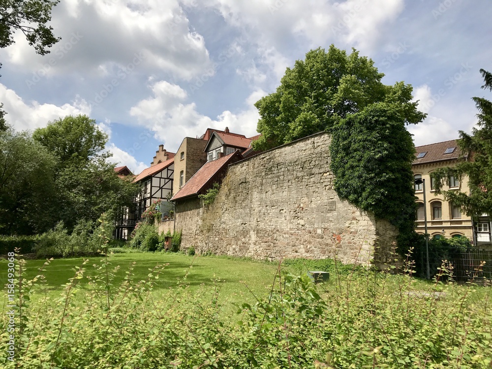 Stadtmauer/Beginekenworth in Braunschweig (Niedersachsen)