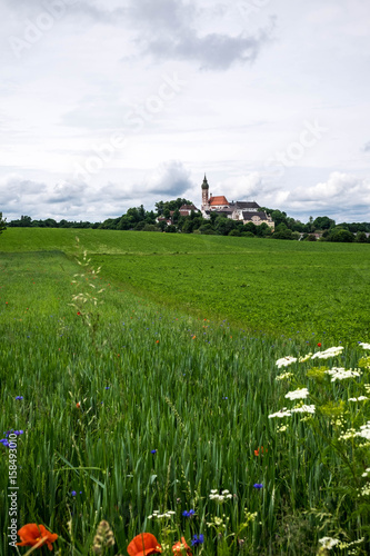 Blick zum Kloster Andechs photo