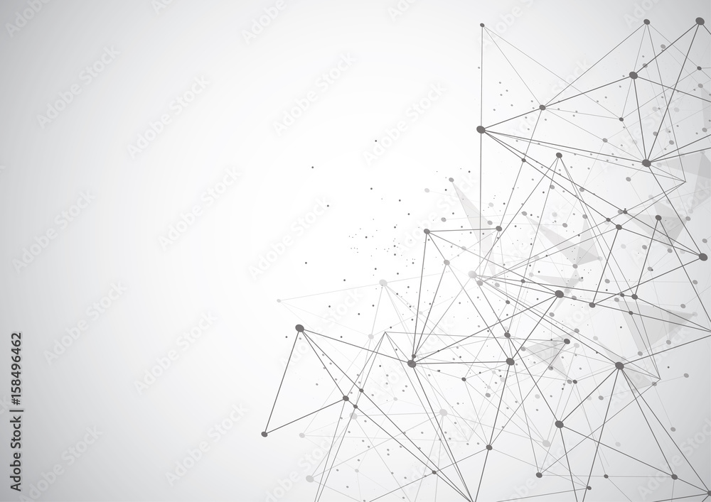Abstract Polygonal Space Background with Connecting Dots and Lines. Vector Illustration Abstract Polygonal Space Background with Connecting Dots and Lines. Vector Illustration