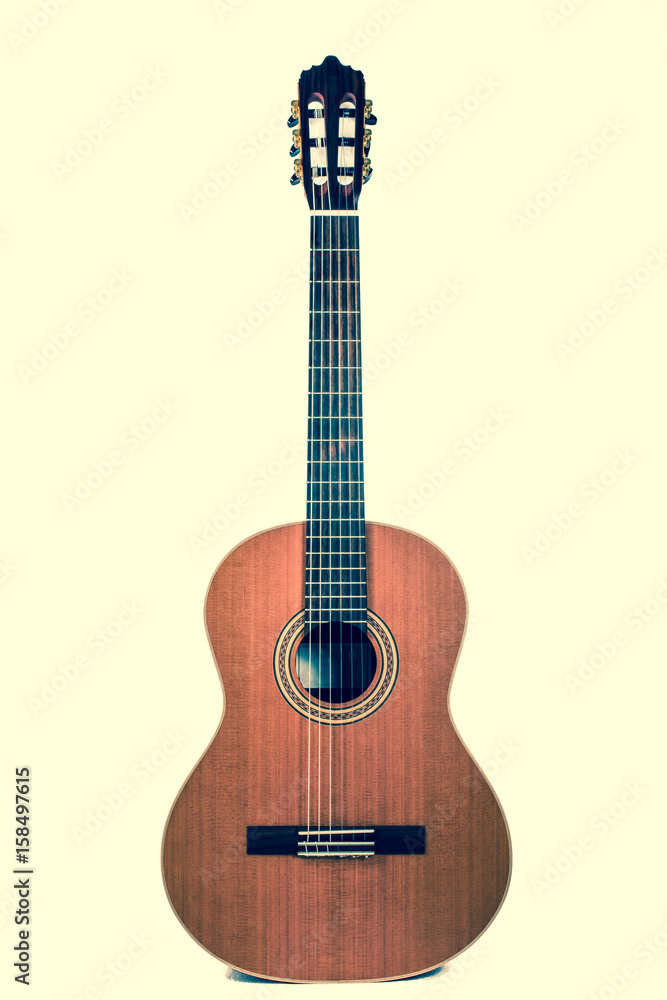 Naklejka premium guitar on a white background