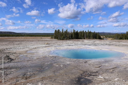 Clear Hotspring in the Yellowstone NP