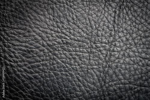 Black leather texture closeup. Useful as background for design-wor