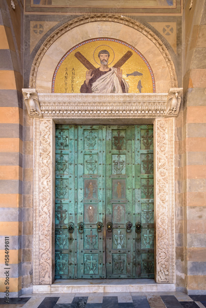 Medieval bronze doors of Amalfi Cathedral
