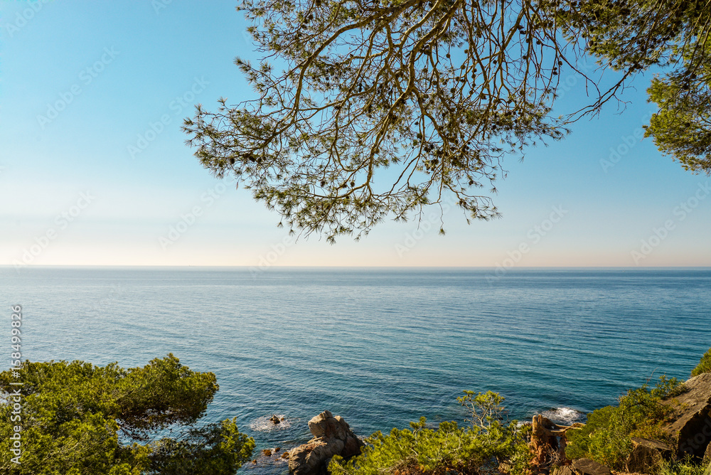 Coast of Lloret de Mar.