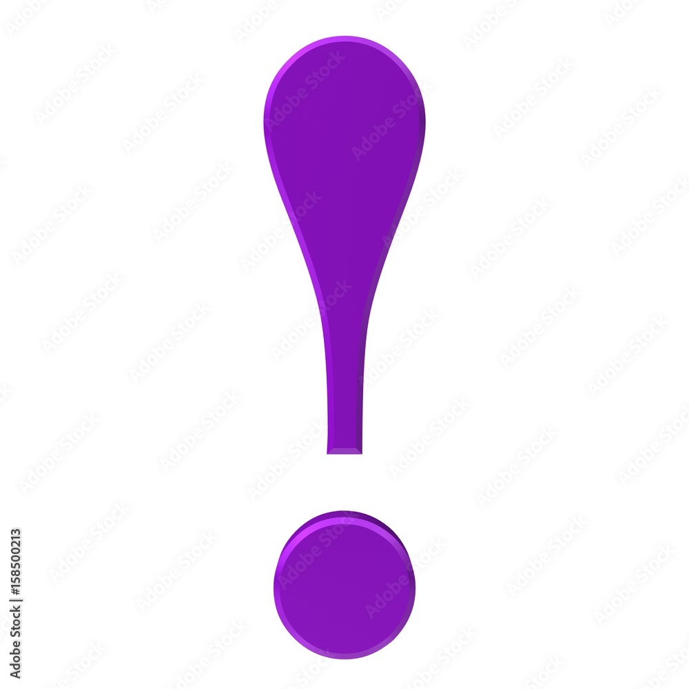 exclamation point exclamation mark purple lila violet 3d colored isolated on white background in high resolution for business presentation and print exclamation point exclamation mark purple lila violet 3d colored isolated on white background in high resolution for business presentation and print