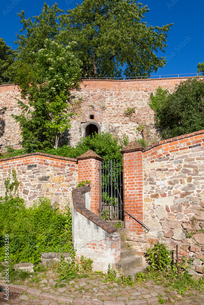 Alte Stadtmauer in Meißen, Sachsen