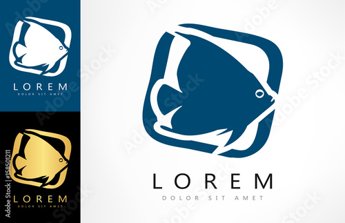 Exotic fish logo