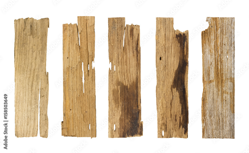 wooden planks isolated 0n white background wooden planks isolated 0n white background