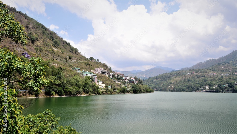 Bhimtal Lake is a lake in the town of Bhimtal, in the Indian state of Uttarakhand, with a masonry dam built in 1883 creating the storage facility.