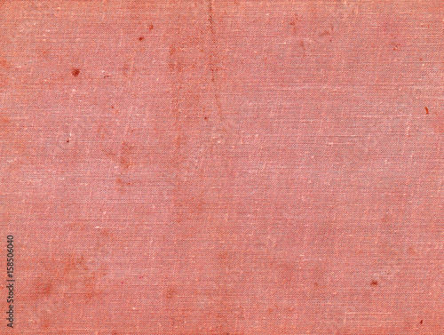 Red color dirty canvas surface.