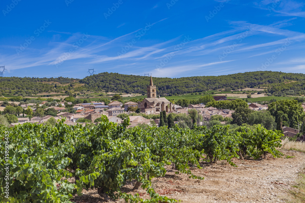 Town Cruzy in Languedoc-Roussillon province in France