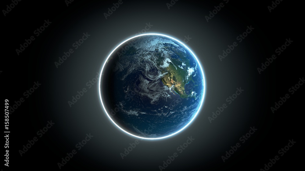 Fototapeta premium Space planet Earth - Day