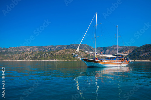 yacht on bay © olinchuk